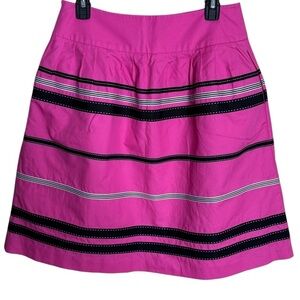 W by Worth Pink Mini Skirt with ribbon pockets size 4